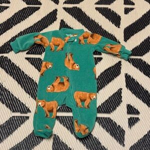 Carter's Teal Bear Print Footie